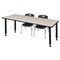Regency Tables > Height Adjustable > Rectangular Table & Chair Sets, 60 W, 30 L, 23-34 H, Maple MT6030PLAPBK45BK - alternate 1